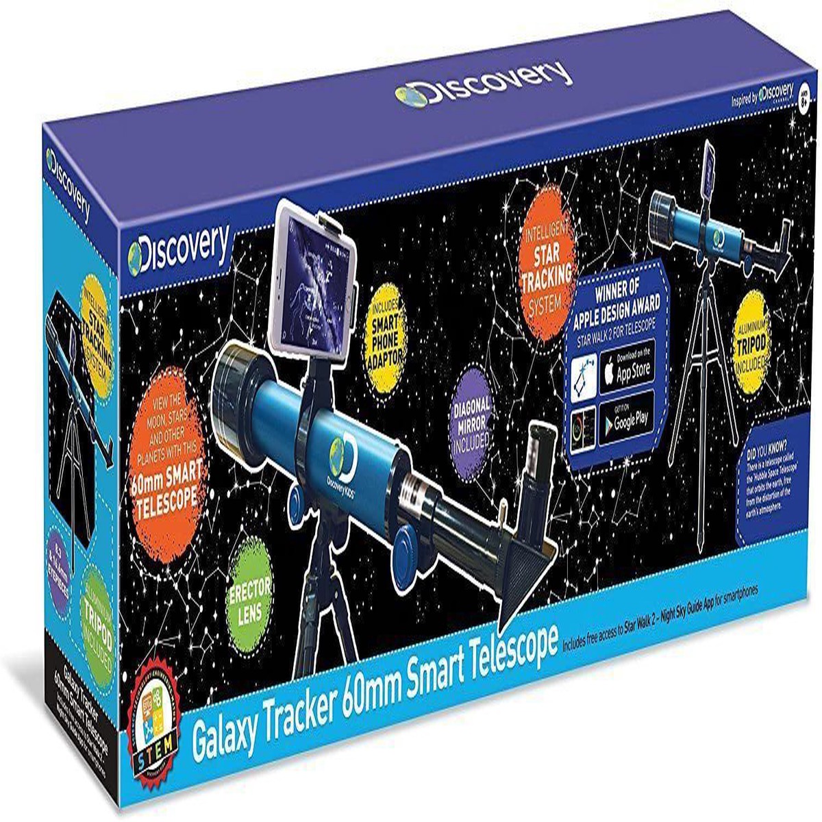 Discovery TDK30 Galaxy Tracker 60mm Smart Telescope Education