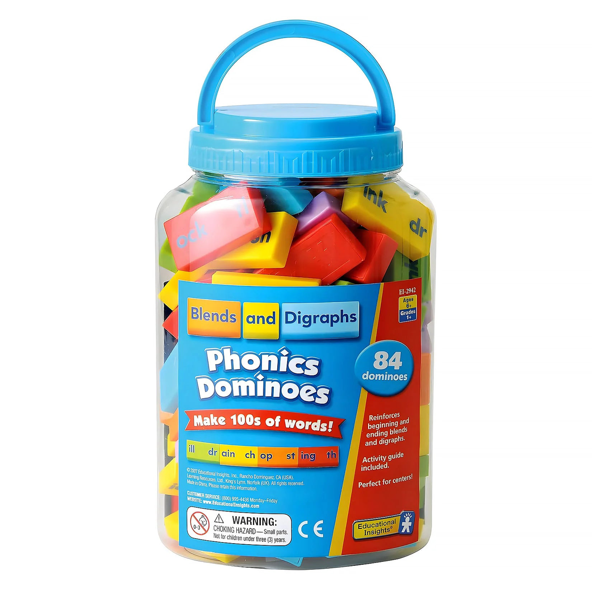 Educational Insights Phonics Dominoes Blends & Digraphs