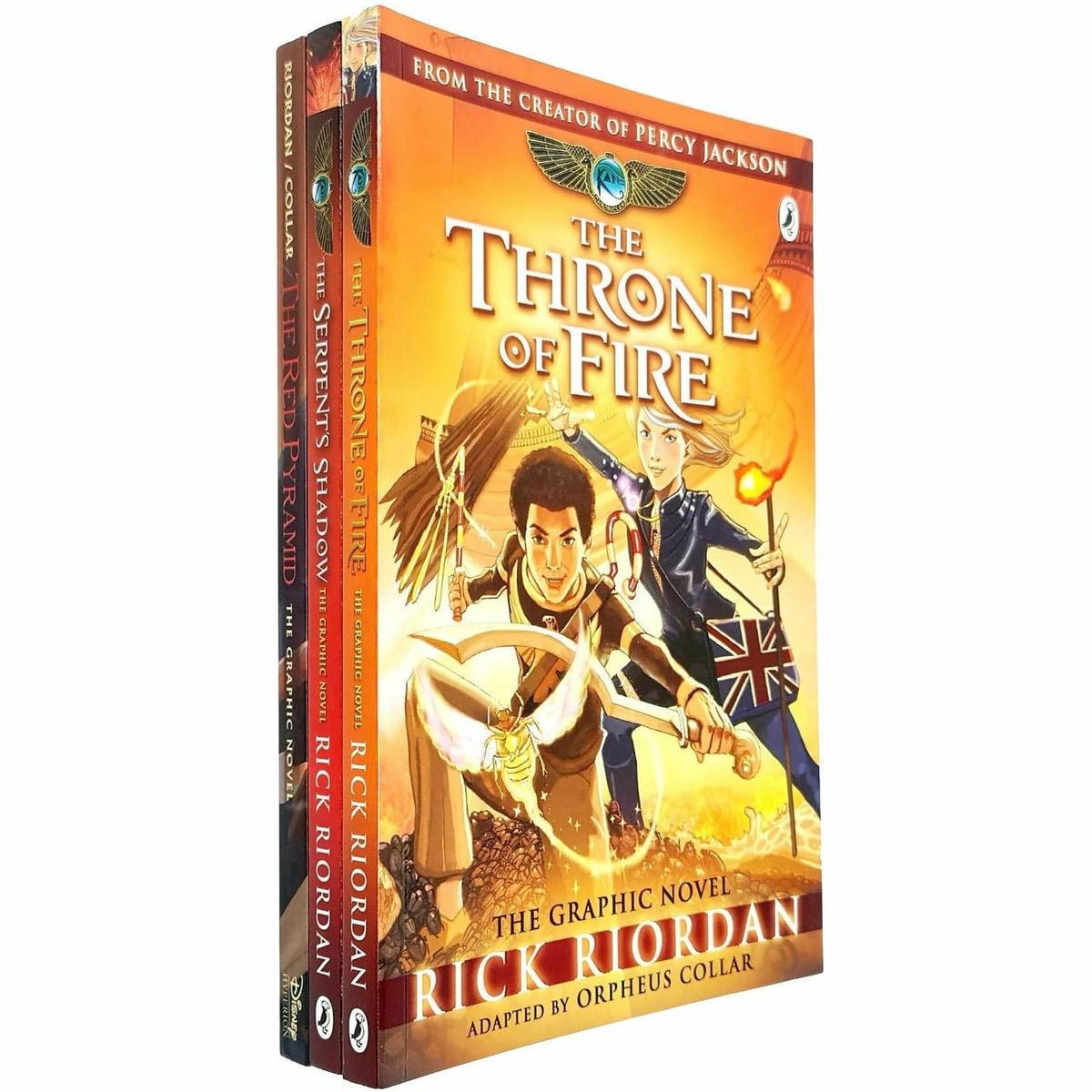 Kane Chronicles Graphic Novels 3 Books Collection Set By Rick Riordan