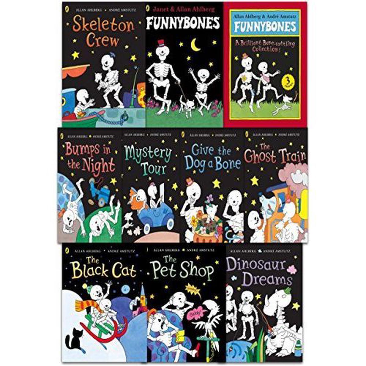 Funny Bones 10 Books Collection Set (Funnybones: A Bone Rattling Collection)
