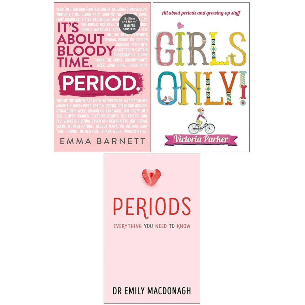 Period,Girls Only! All About Periods,Periods: Everything 3 Books Collection Set
