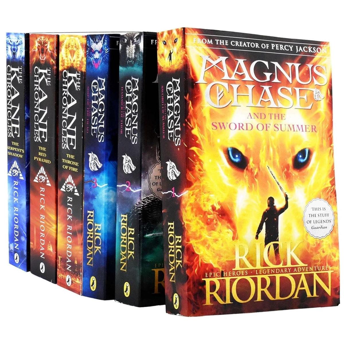 The Kane Chronicles & Magnus Chase Series 6 Books Collection By Rick Riordan