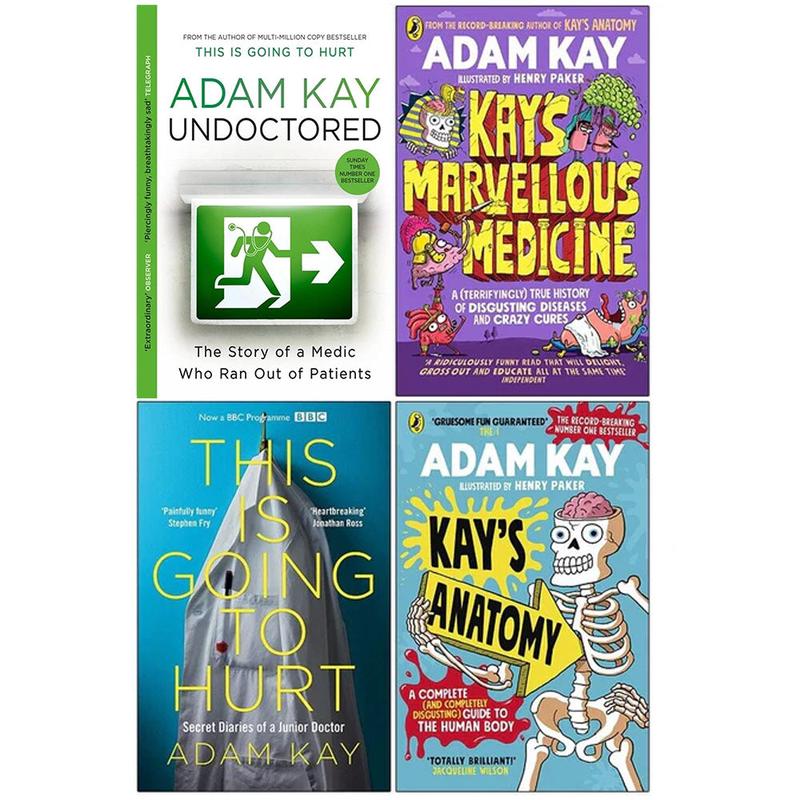 Adam Kay 4 Books Set Undoctored, Marvellous Medicine, This is Going to Hurt