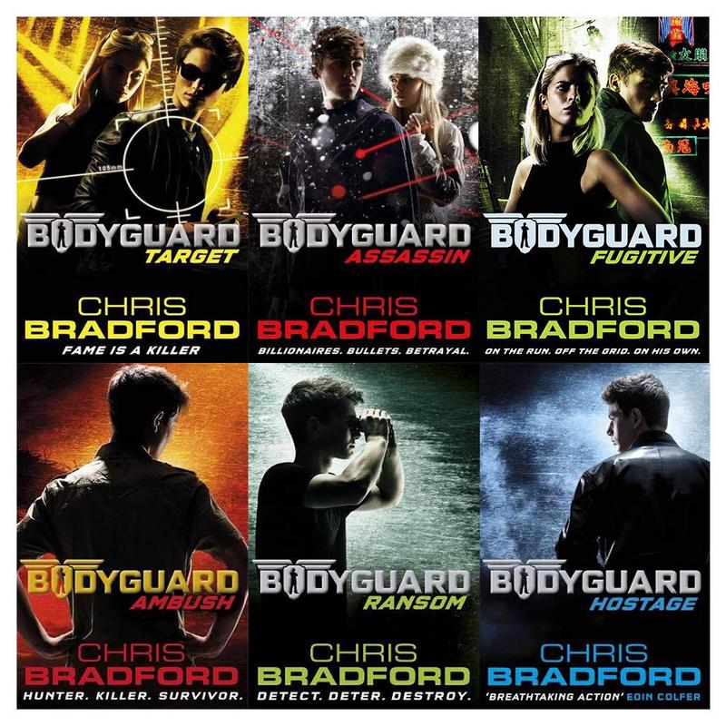 Bodyguard Series 6 Books Collection Set by Chris Bradford (Hostage,Ransom,Ambush,Target,Assassin,Fugitive)