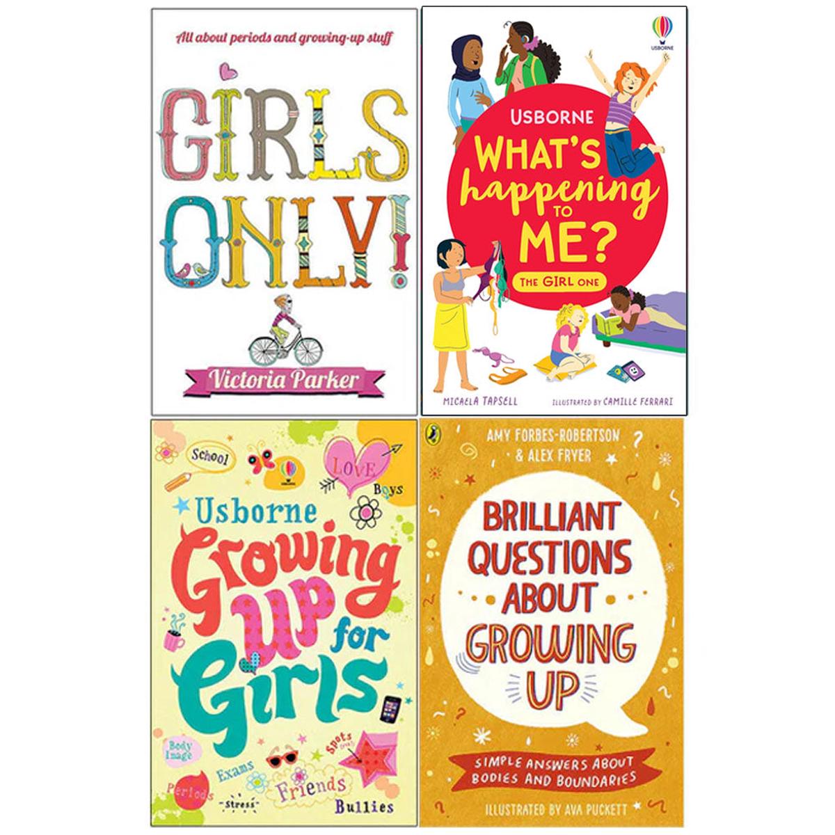 Brilliant Questions, Girls Only!, What's Happening To Me? The Girl One, Growing Up 4 Books Collection Set