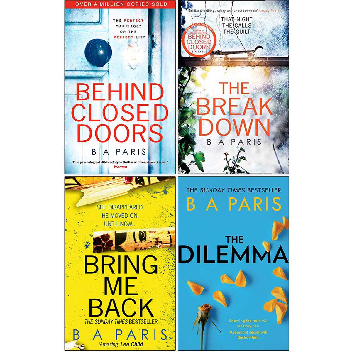 B A Paris Collection 4 Books Set (Behind Closed Doors, The Breakdown)