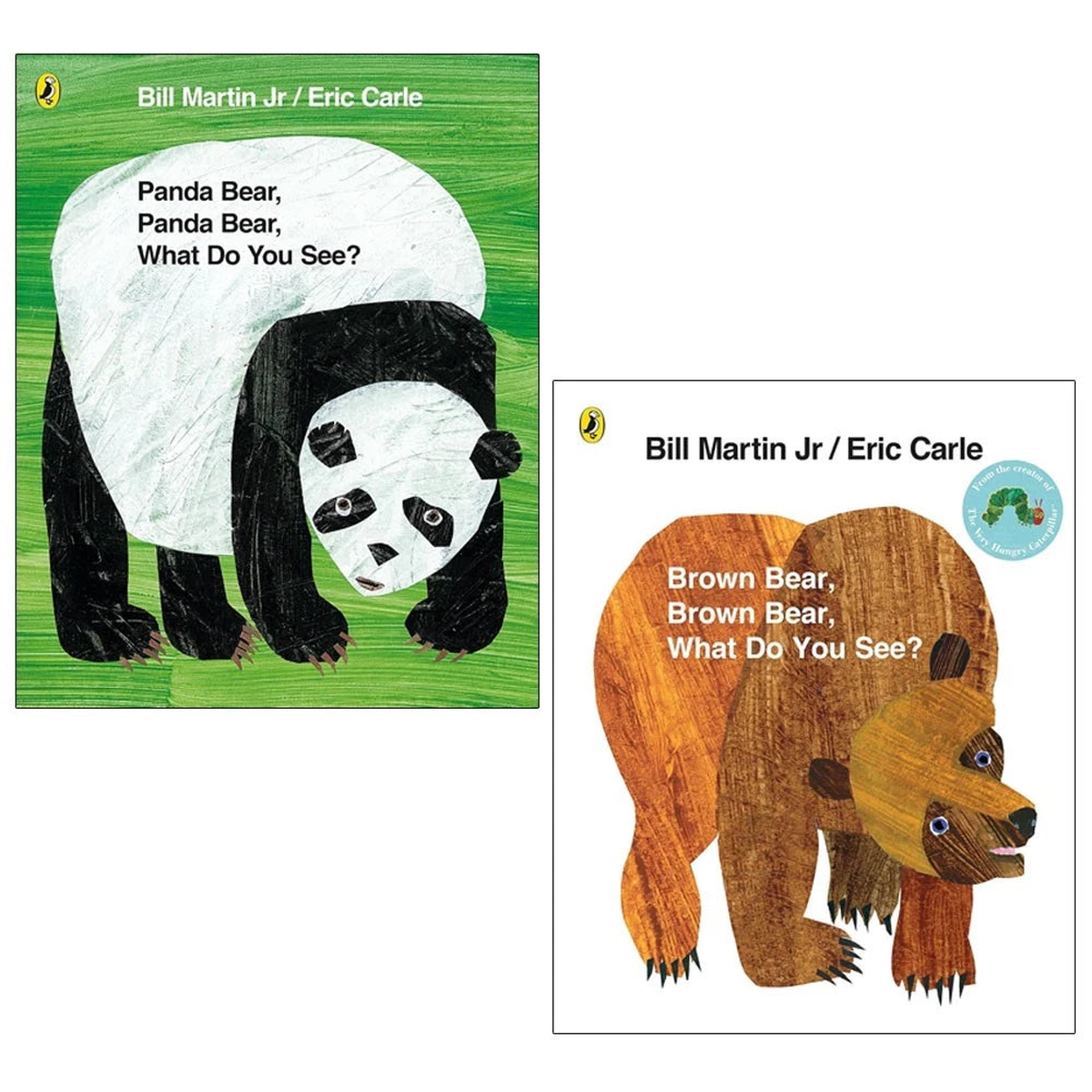 Brown Bear and Friends Series 2 Books Collection Set (Brown Bear, Brown Bear, What Do You See? & Panda Bear, Panda Bear, What Do You See?)