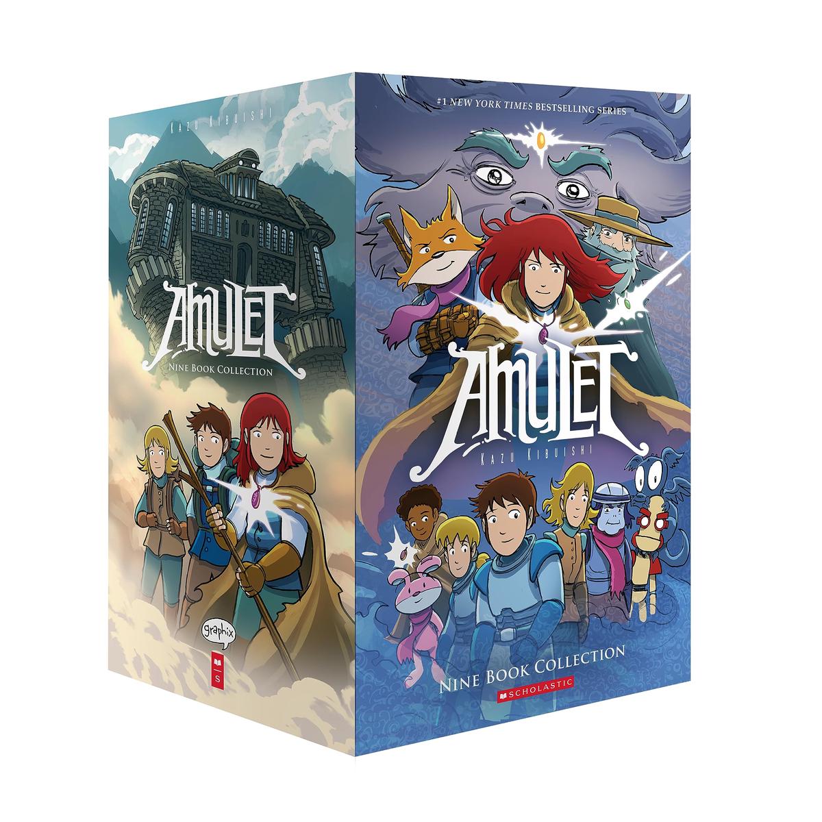 Amulet Box set 1-9 Graphix by Kazu Kibuishi