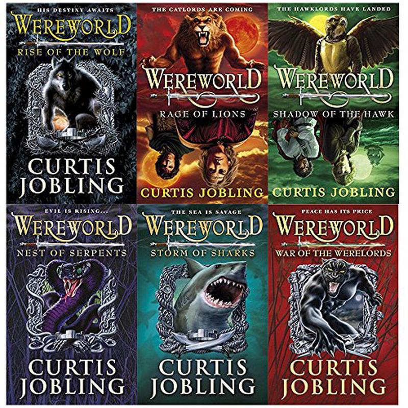 Wereworld Level 1 to 6 Curtis Jobling Collection 6 Books Set(Rise,Rage,Shadow,Nest of Serpents,Storm of Sharks,Werelords)
